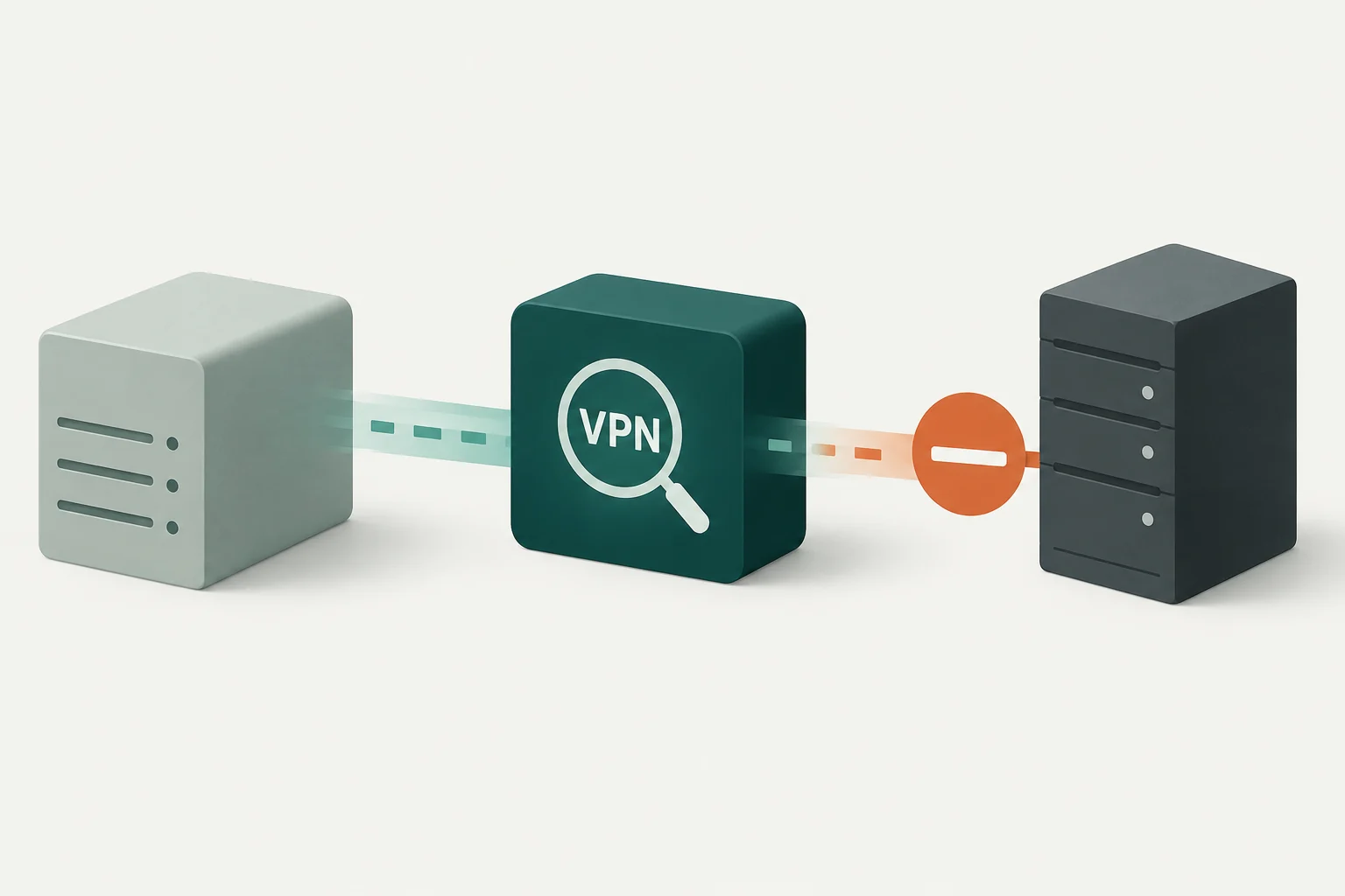 Концептуальная иллюстрация к обзору: Распознавание VPN-протоколов и блокировка сетевых узлов: заявленный кейс