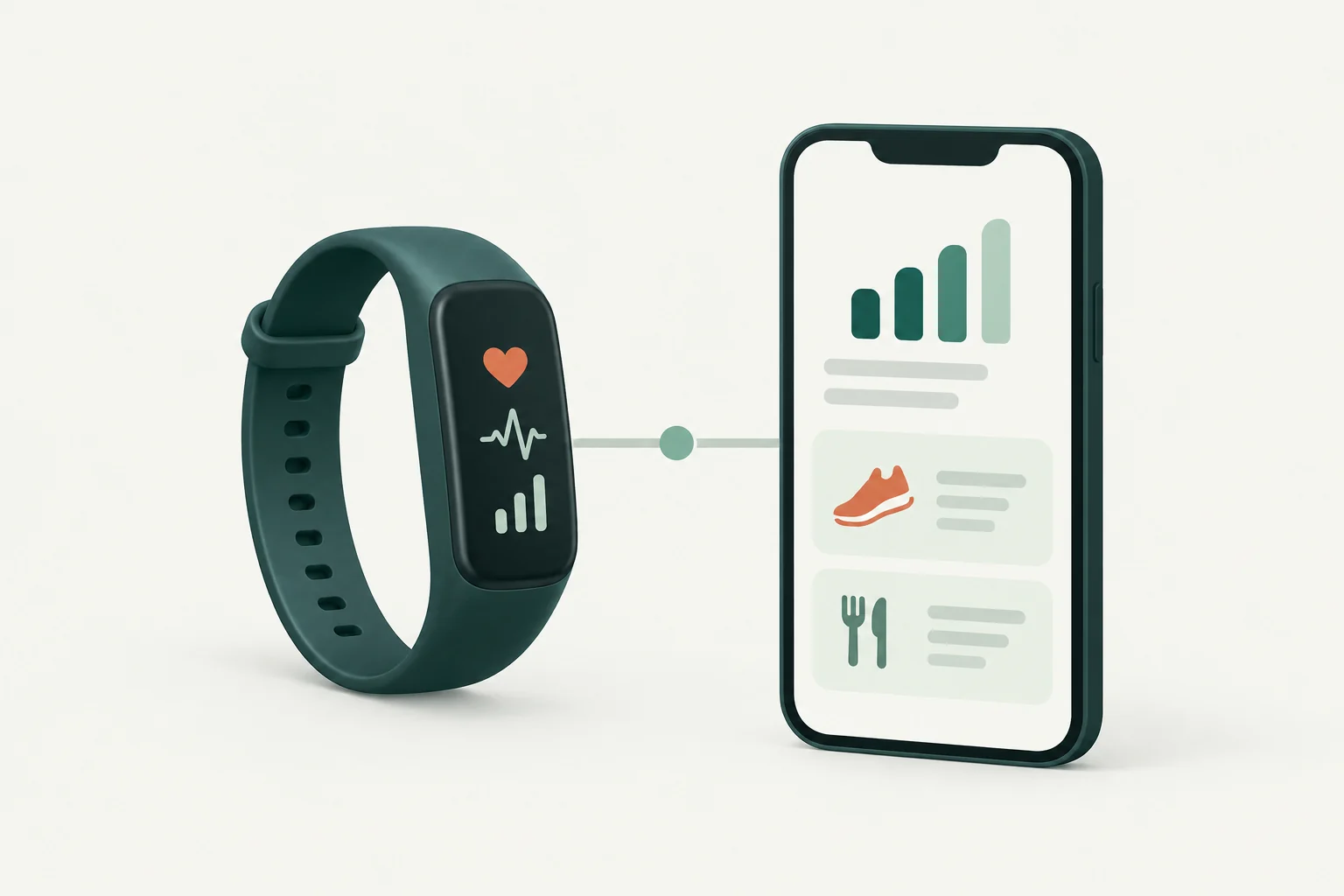 Концептуальная иллюстрация к обзору: HIIT-студия: датчики тренировки, отчёт в приложении и рекомендации