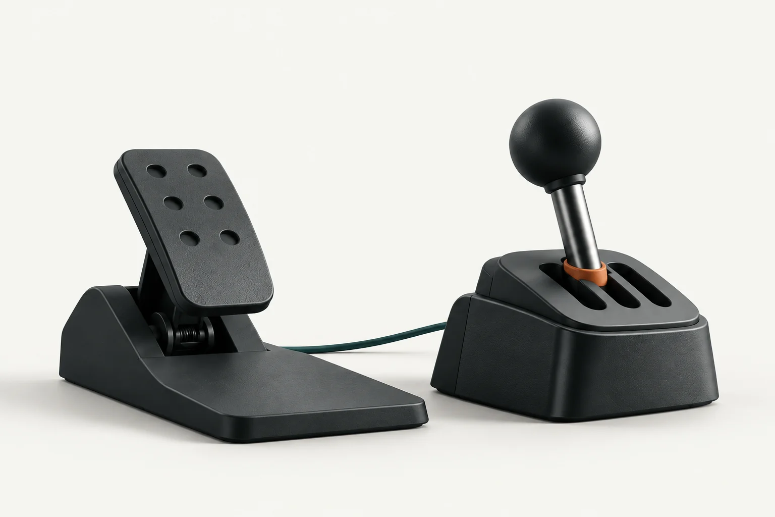Концептуальная иллюстрация к обзору: Рычаг и сцепление Logitech переключают модели на компьютере